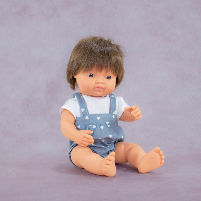 Miniland Brunette Boy Doll - Kiwi 38cm